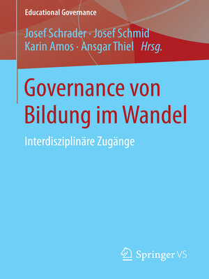 cover image of Governance von Bildung im Wandel